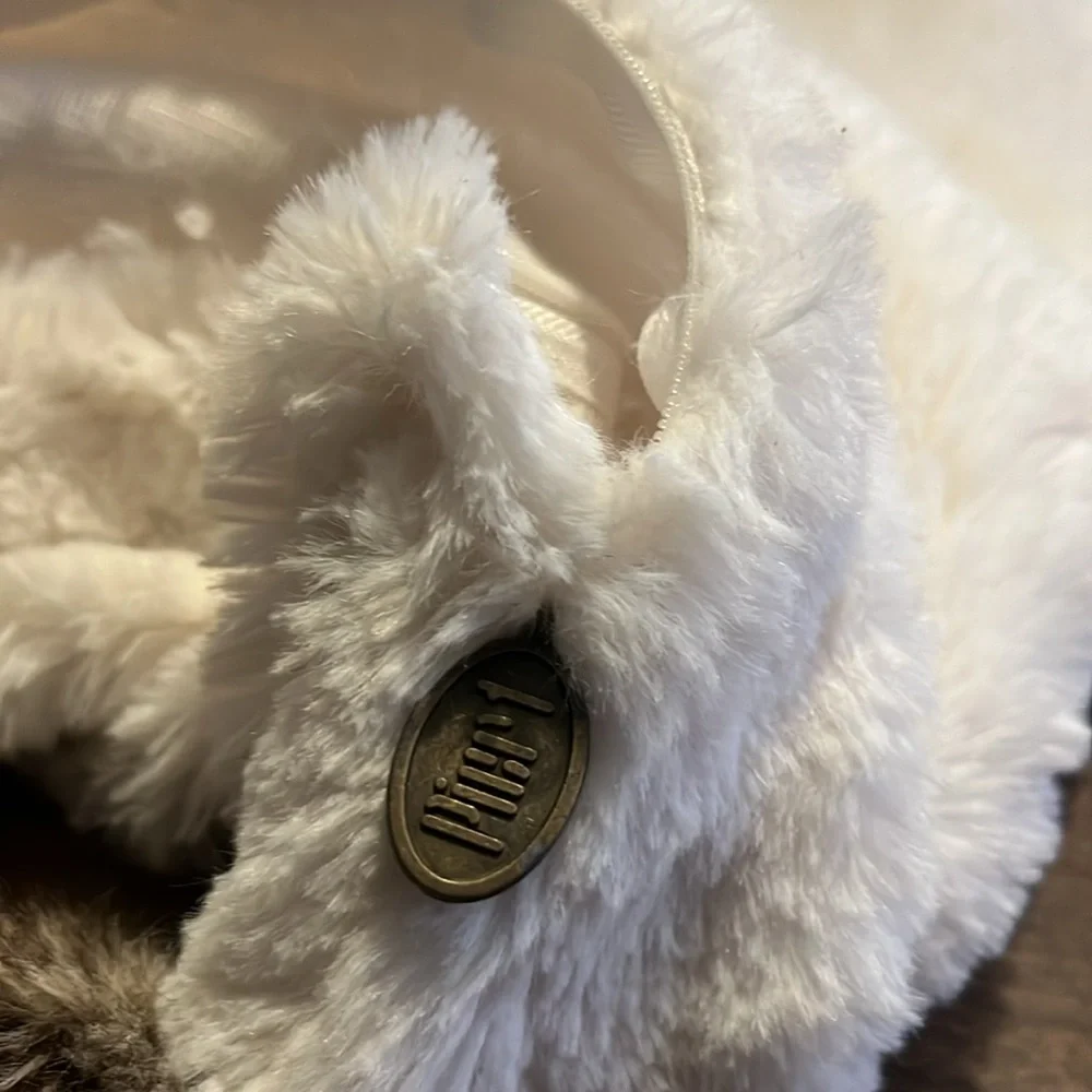 Pier 1 White Faux Fur Pillow Cover